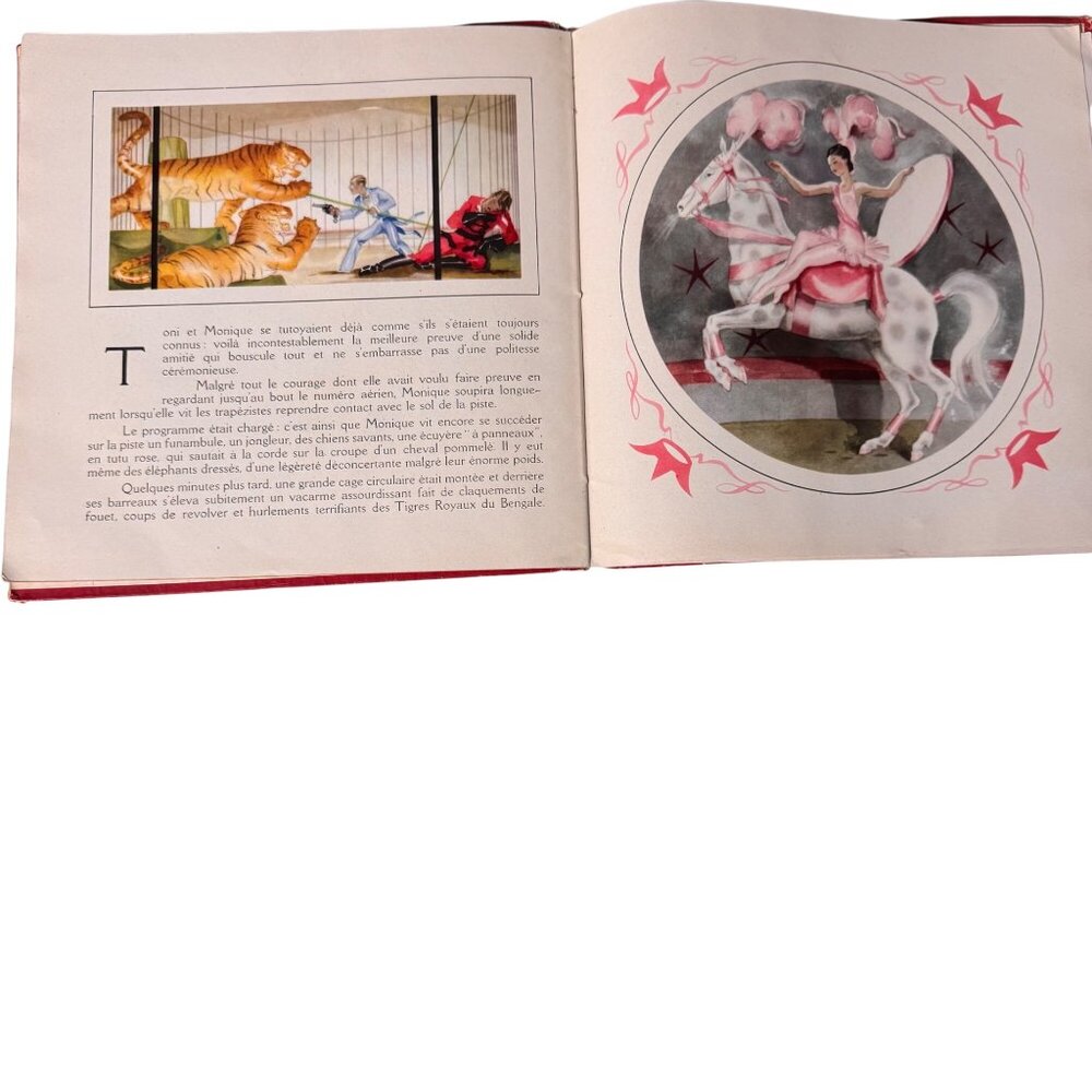 Guy Des Cars Toni Roi Du Cirque FRENCH France 1944 Illustrated Childrens Book HC - Picture 15 of 16
